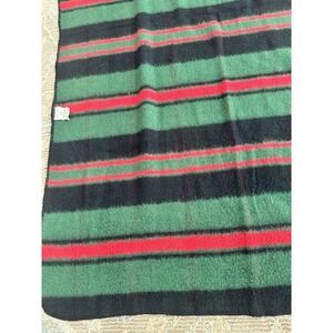 VTG St Marcos Red & Green Plaid Camp Stadium Blanket 62x44"
